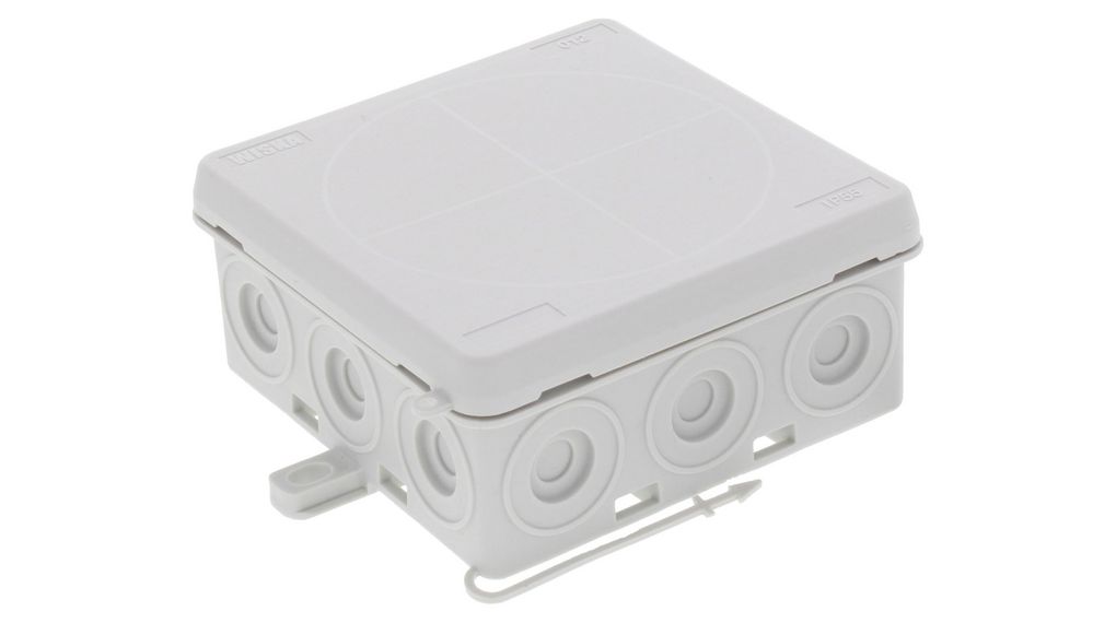 Junction Box, 4mm², 86x86x41mm, Cable Entries 16, Polyethylene / Polypropylene